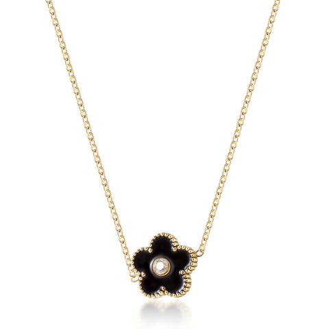 Daisy Necklace- Black