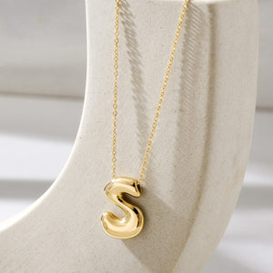 Bubble Initial Necklace