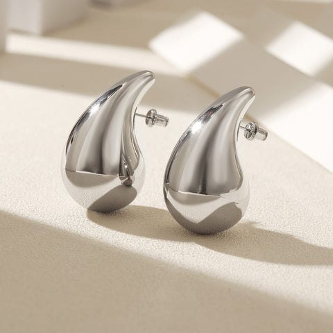 Teardrop Earring- Silver