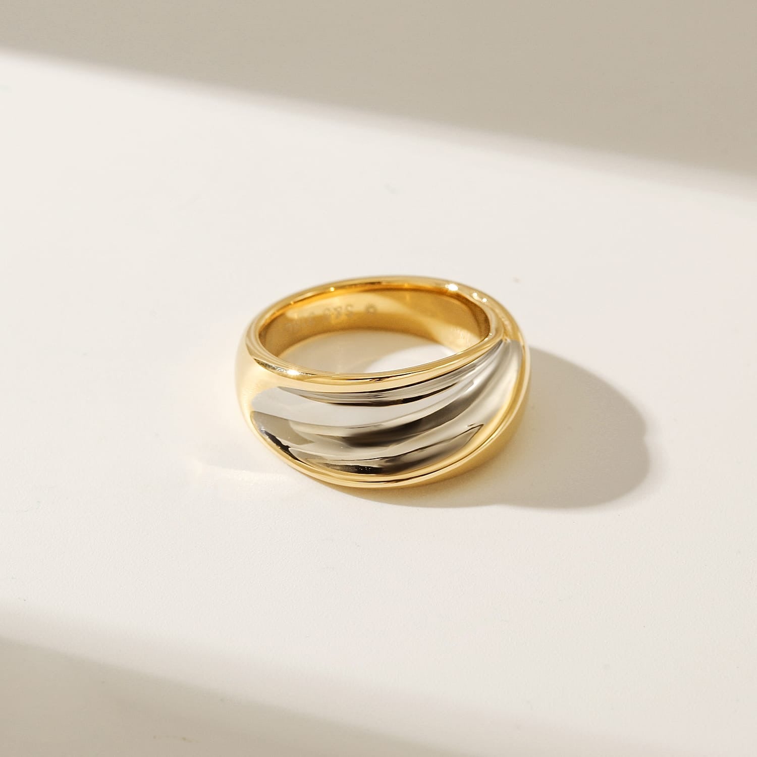 Be Bold Ring- Two Tone