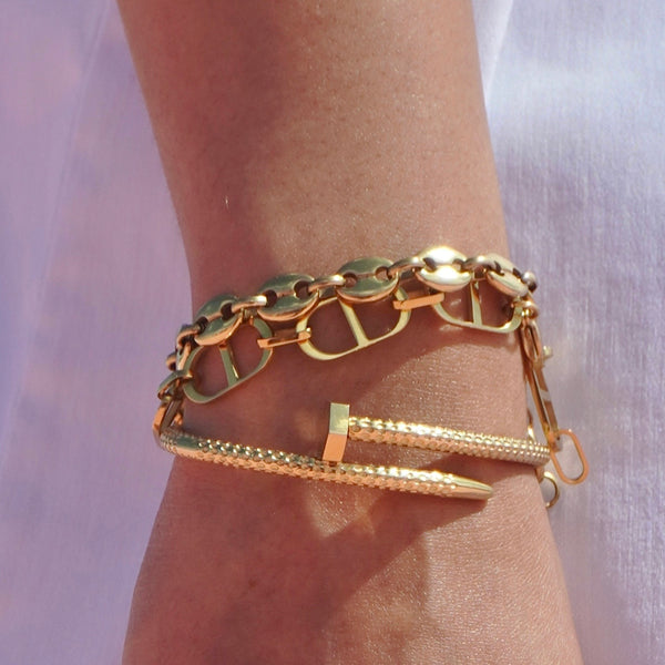 Textured Nail Bangle